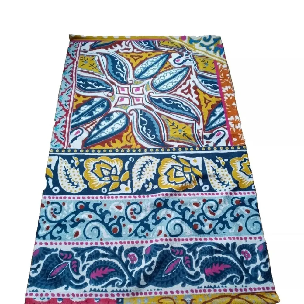 Bohemian Multicolor Floral Throw Blanket